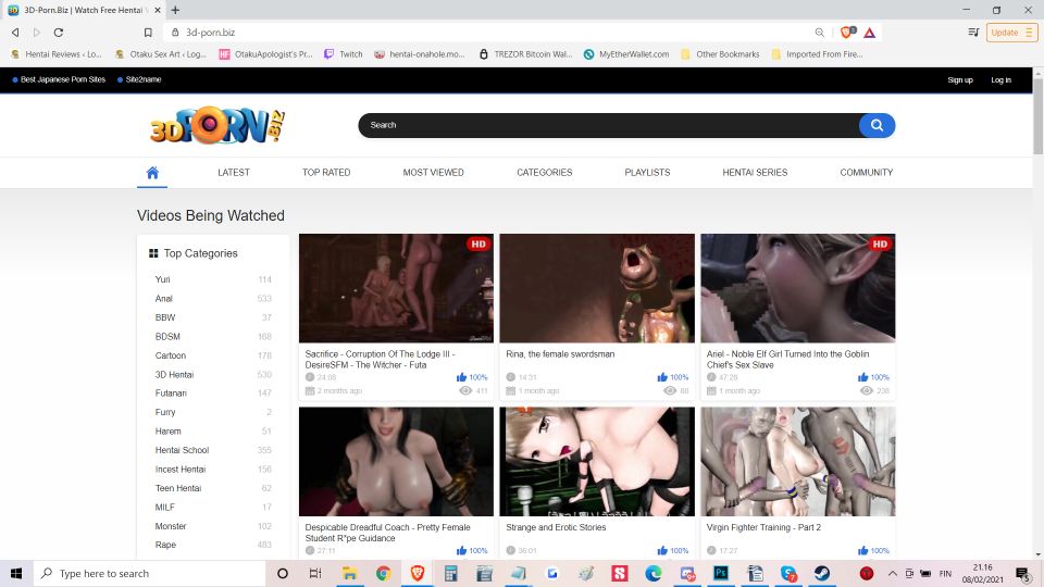 Hentai Video Streaming Website Review: 3D-Porn.Biz